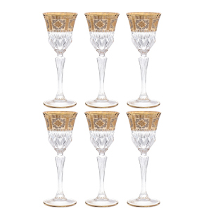 A set of TIMON ADAGIO crystal glasses for 6 people